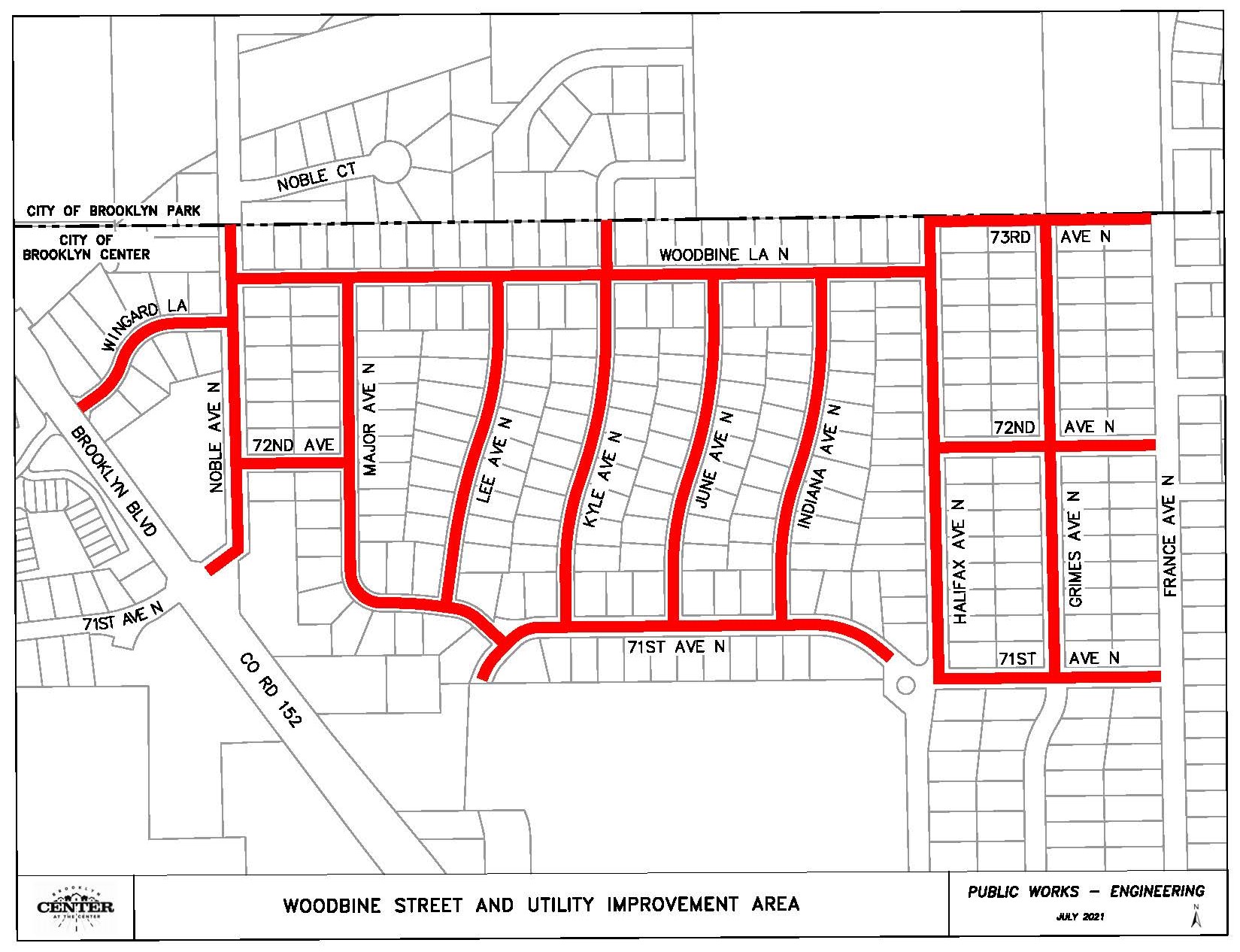 Project Area Map Woodbine Area