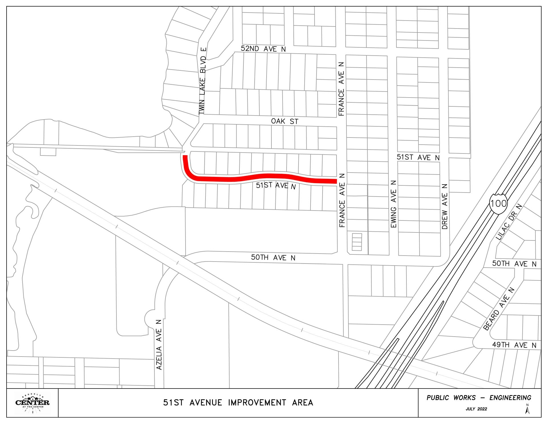 Project Area Map 51st Ave