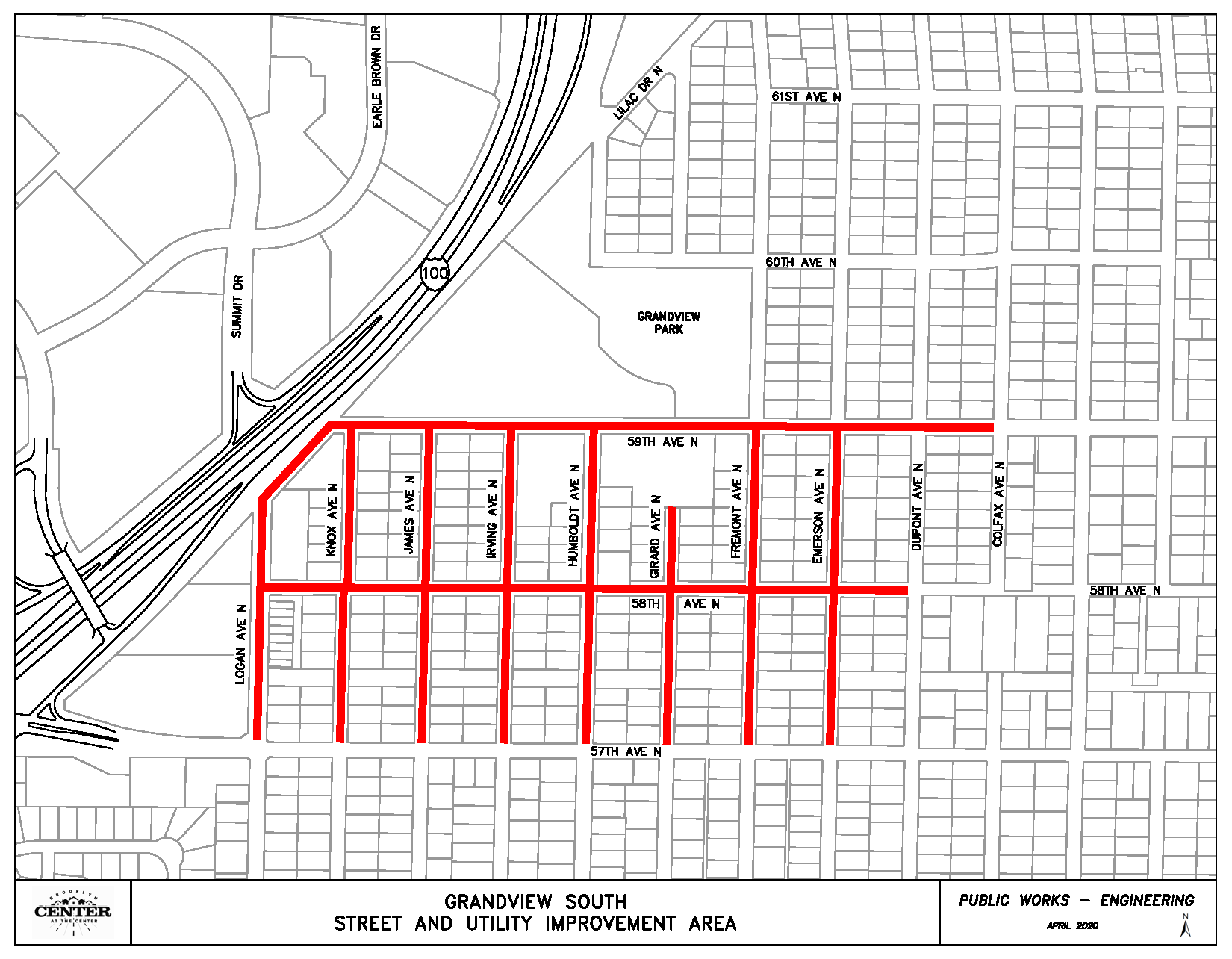 Project area map Grandview South